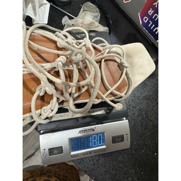 ALOHAS Paloma Lace Up Heeled Sandals Size 8 EU 39 EUC - Picture 5 of 6